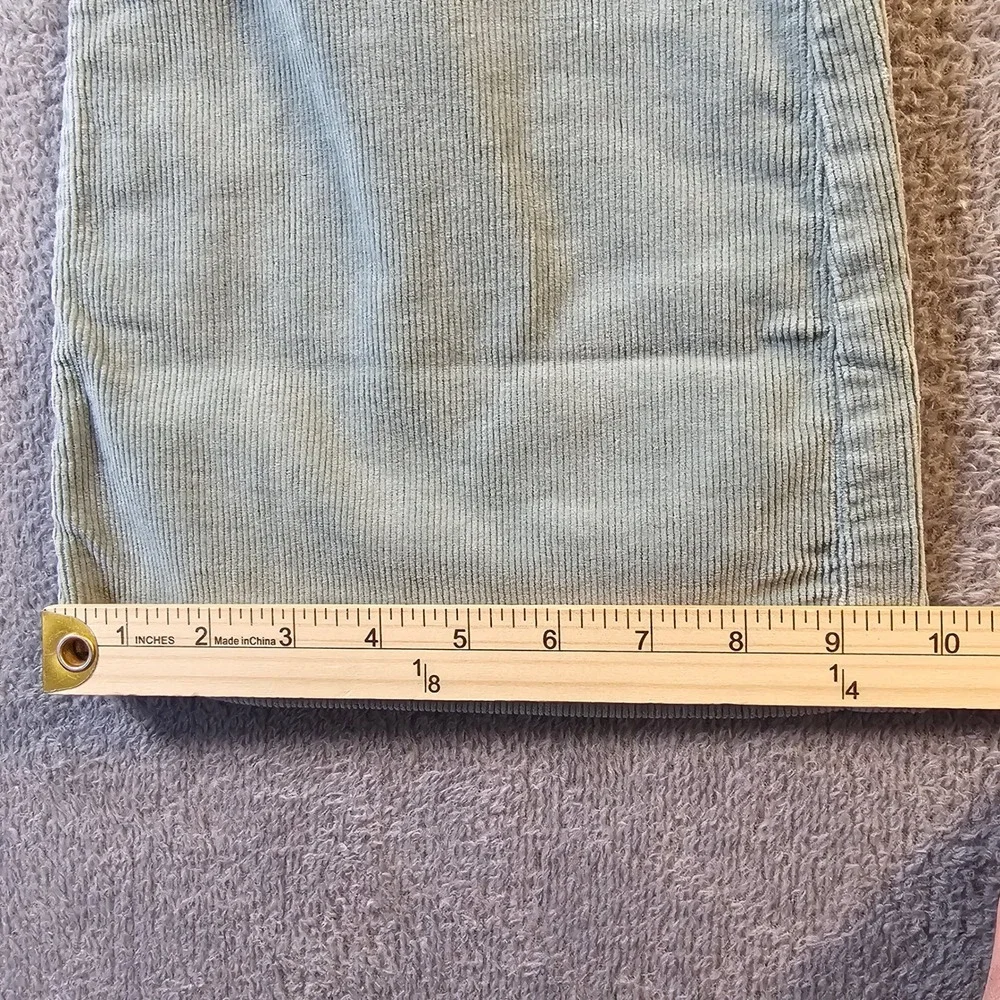 Lucky Brand Stevie High Rise‎ Flare Corduroy Pants Sage Green 8/29R